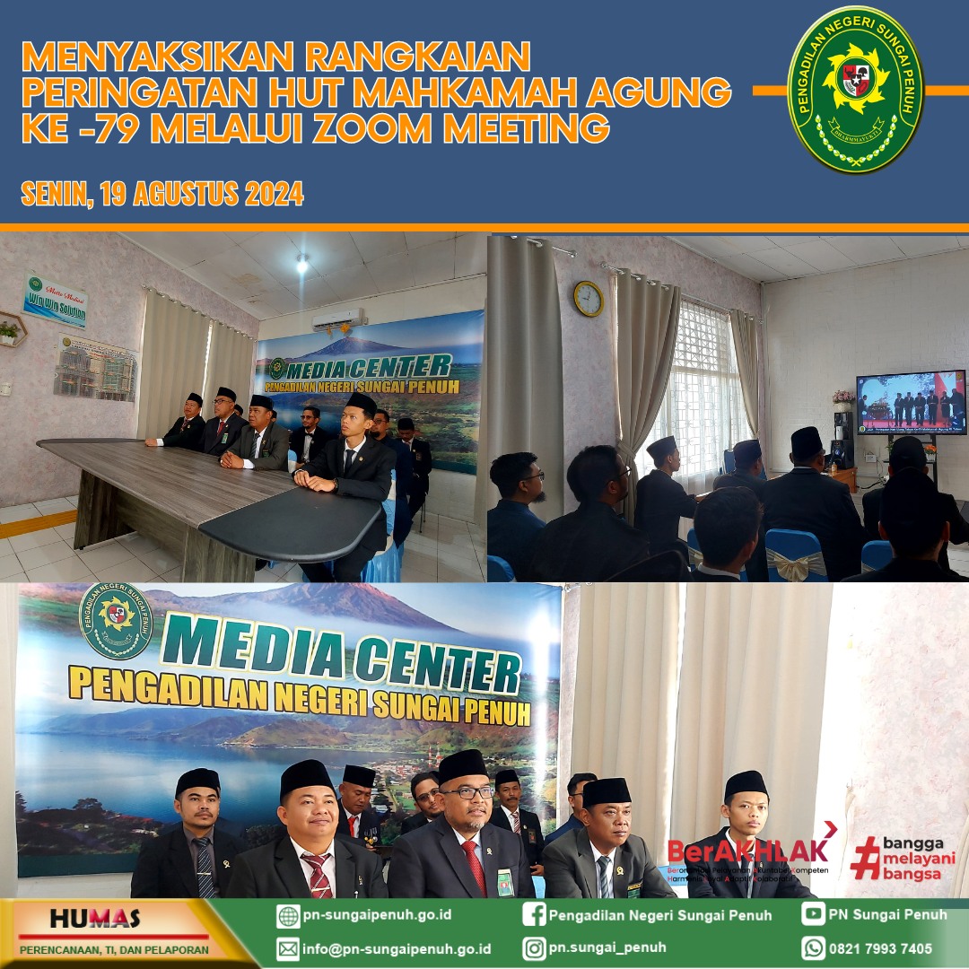 Peringatan HUT ke-79 Mahkamah Agung RI